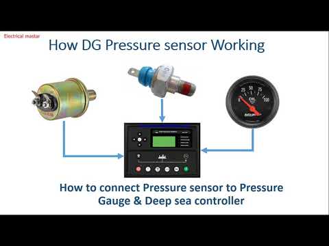 How Diesel Generator LOP sensors working | How to connect sensor to pressure gauge & DSE controller