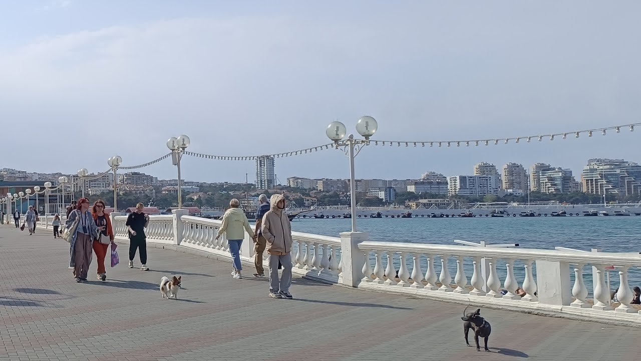 ГЕЛЕНДЖИК 2025 ПОГОДА 30 МАРТА. НАБЕРЕЖНАЯ И МОРЕ. ВЕСНА НА КУРОРТЕ