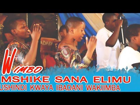  Mshike_sana_elimu_Gospel song(kwaya ya watoto ikihudumu Ibada).