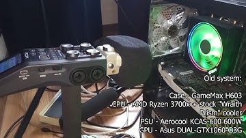 Be Quiet! Build vs Regular PC build w/ Ryzen Wraith Prism cooler (noise loudness comparison / test)