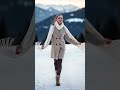 Chilly mountain days, cozy layers ❄️🧣  #fashion #hosiery #sportychic