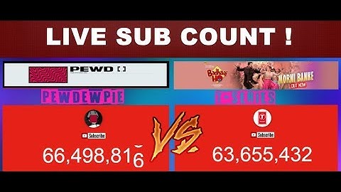 PEWDIEPIE VS T-SERIES LIVE SUBCOUNT : WHO WILL prevail?