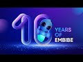 Vision led  celebrating 10 years of embibe