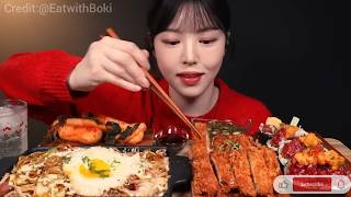 Mukbang Yakisoba Yuringi Fried Chicken Futomaki Big Bites Asmr 108