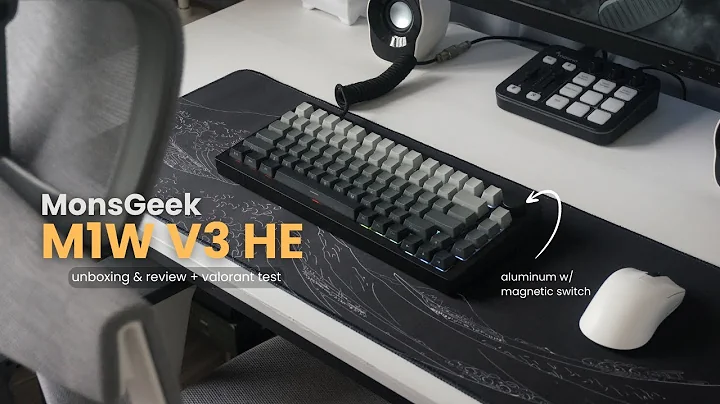 MonsGeek M1W V3 HE aluminum magnetic switch keyboard unboxing & review + valorant test