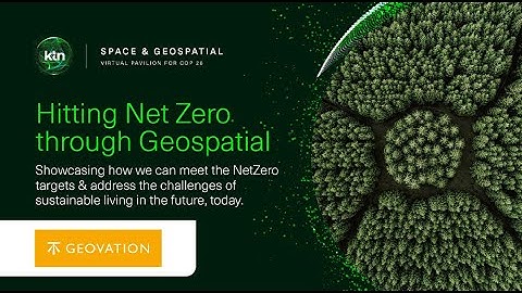 Hitting Net Zero through Geospatial Innovation