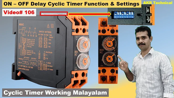 Selec 800xc Timer Function | ON - OFF Delay cyclic Timer Switch Setings | AKR Technical