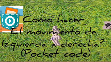 como hacer el movimiento de izquierda y derecha? (pocket code)