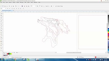Corel Draw Tips & Tricks Lake Map with LOTS of layers PART 6