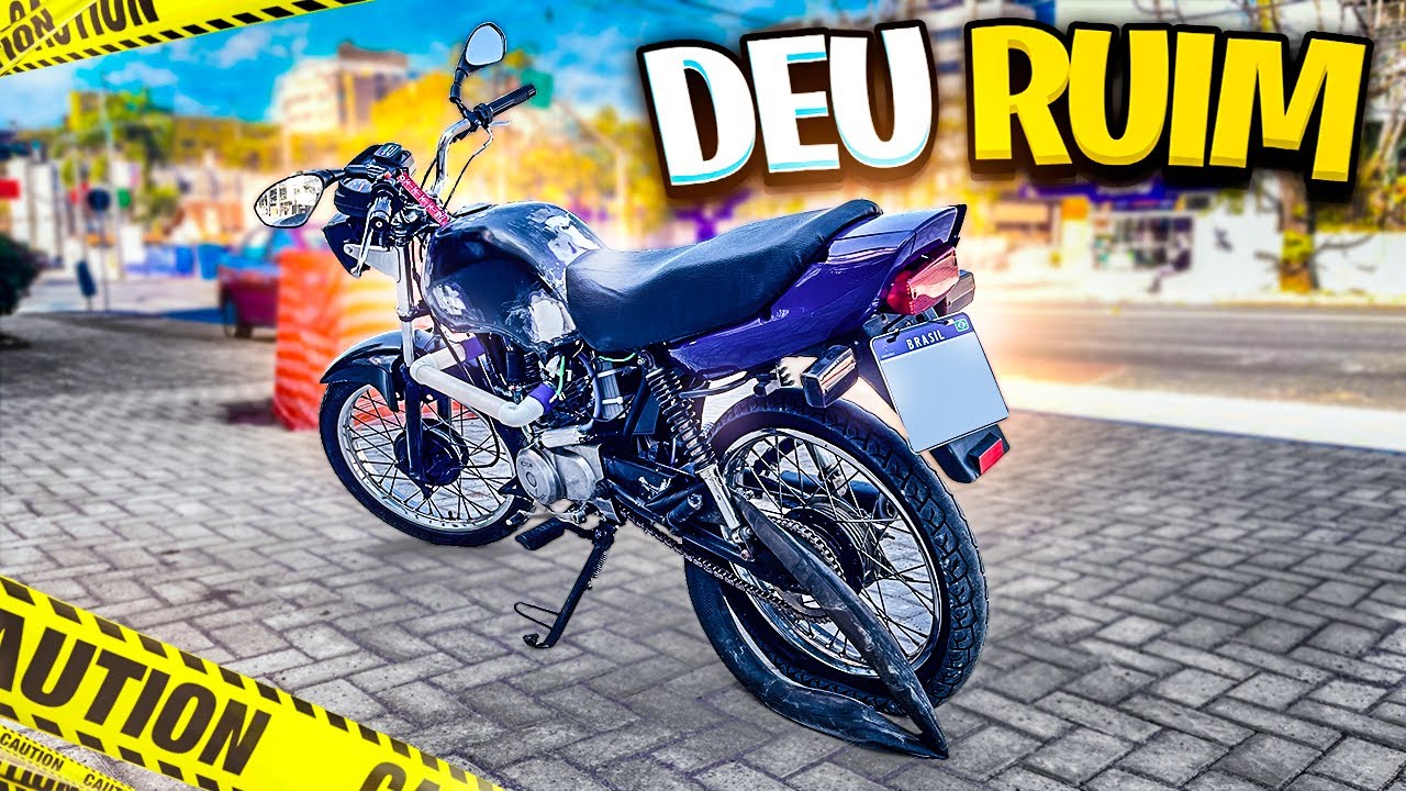 AZEDOU PRIMEIRO ROLE com NOVO ESCAPE INOX da CG 125 TURBO - Theo Amaral