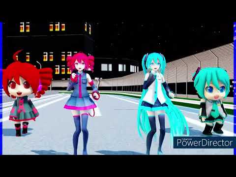 MMD、テト、ミク、テトダヨー、ミクダヨー、計4人、で、おちゃめ機能