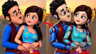 Motu Patlu Cartoon Character As RobotVersion🤖🤖