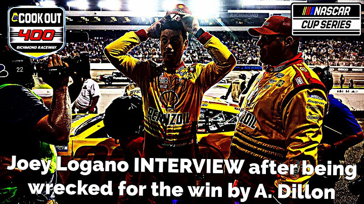 Joey Logano HOT INTERVIEW after getting WRECKED by Austin Dillon FOR THE WIN. 👀👀