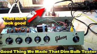 Gibson GA 5T Skylark Amplifier Restoration P4 We Have a Major Short Circuit