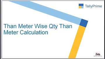 Add On 027 : Than Meter Wise Qty Than Meter Calculation