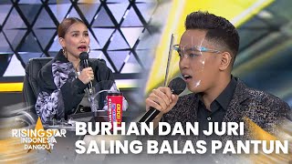 A Sweet Talk Turns Into a Shambles! Burhan & Juri Exchange Pantuns | RISING STAR INDONESIA DANGDUT