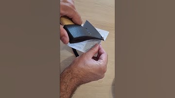 Scary sharp carving axe