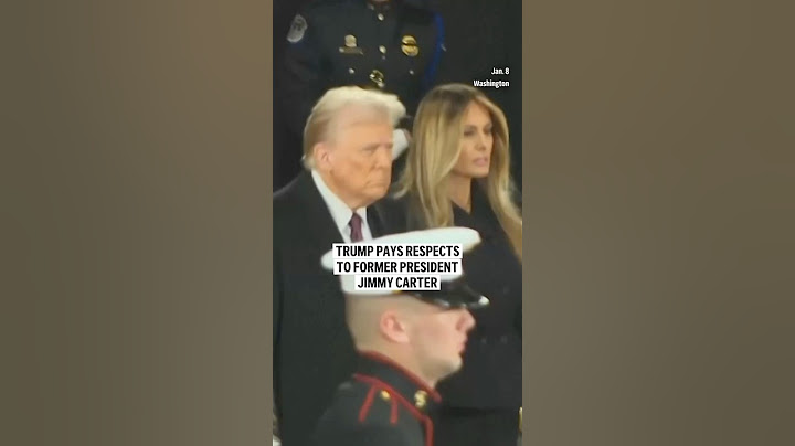Trump pays respects to former President Jimmy Carter