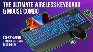 Wireless Rechargeable Keyboard & Mouse