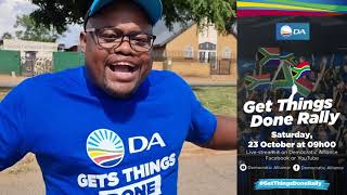 On Saturday, 23 October at 9am tune in to the ‘Get Things Done’ National Rally.