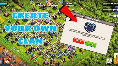 How to create new clan in coc 2024 || Create your own clan || #supercell #clashofclans