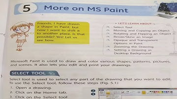 Class 3rd | Chapter 5: More on MS paint| part 1