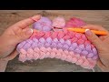 Узор из пышных столбиков крючком, видео ❤ Crochet Bean Stitch ❤ बुनना