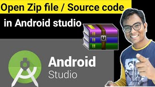 How to open a zip file / Source code in android studio in Hindi. screenshot 4