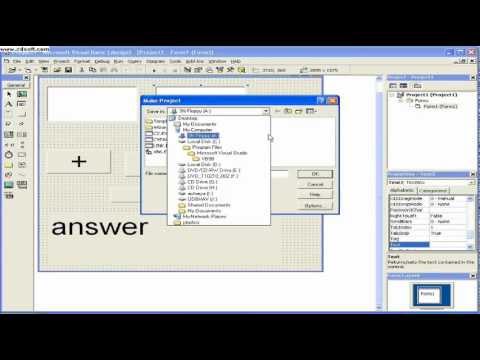 making a calculator in visual basic 6.0 - YouTube