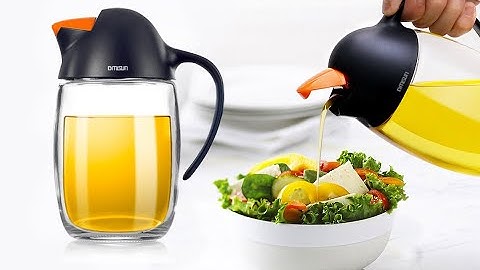 GMISUN Olive Oil Dispenser Bottle｜Olive Oil Container ｜Oil Bottle for Kitchen with Auto Flip (21oz)