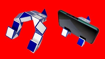 How to make phone holder with magic snake | 24 pieces | Rubiks snake