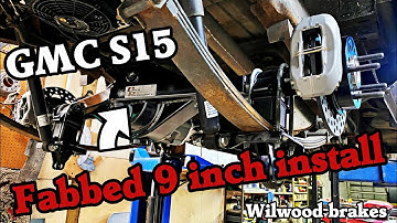The GMC S15 gets a new fabbed ford 9 inch rear end.