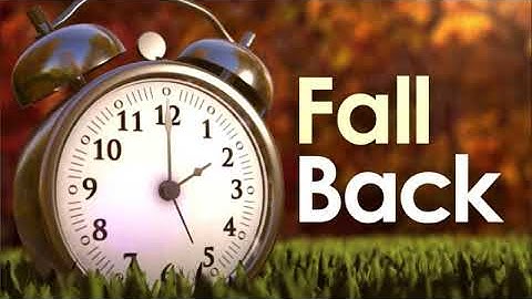 Daylight Savings Time DST - Fall Back