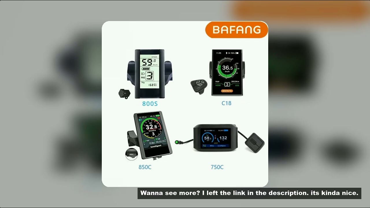 BAFANG 850C Display-Panel – 5,1 Cm IPS-Farbdisplay, USB, UART-Upgrade, Für BBS01/BBS02/Serie, Inkl. Lenkeradapter (8–25,4 Mm)