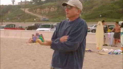 Larry David on the ocean