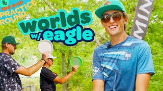 Practicing for Disc Golf Pro Worlds w/ Eagle McMahon!! | 2022 Worlds F9 | Mic'd Up Practice Round