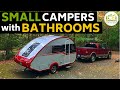 6 Small Camper Trailers with Bathrooms - New 2021 Models!