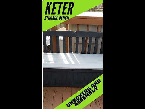 KETER Eden garden storage bench unboxing / assembly KETER Eden garden storage bench unboxing / assembly