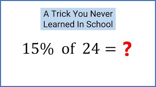 How to calculate percentages in your head