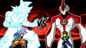Son Goku V4 OP (all form) VS Ben 10 Ultimate Alien V2 OP (all form) in Jump Force Mugen