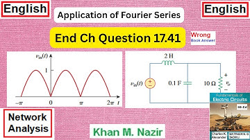 (E)ENA Q17.41 || Application of Fourier Series || Full-Wave Rectified Sinusoidal Signal || LP Filter