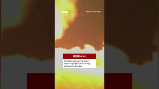 Footage appears to show Iranian projectile striking Jordan air base. #BBCNews