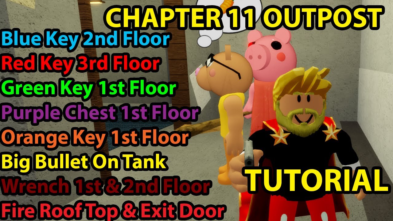 Roblox Piggy How To Escape Chapter 11 Outpost All Key Location Ending All Jumpscare Mem Funny Secret Youtube - piggy roblox key card