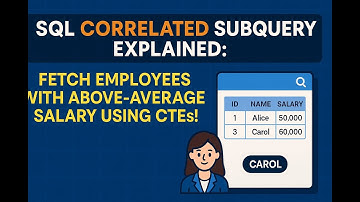 SQL Correlated Sub Query Explained: Fetch Employees with Above-Average Salary Using CTEs!