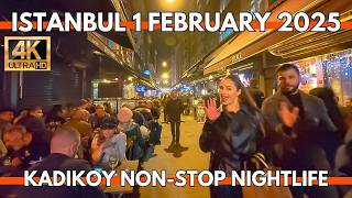 Istanbul Turkey 2025: Vibrant Weekend Nightlife in Kadıköy | Cafes, Bars, Pubs, Street Food \u0026 Fun