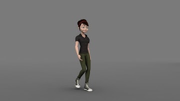 Character Walk Cycle 3/4 View