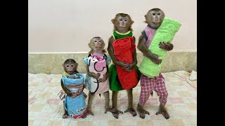 4 Siblings Standing Up Very Obediently Waiting Mom To Come & Comfort Them To Sleep ,