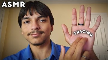 ASMR | Tracing Trigger Words on my Palm & Repeating Trigger Words
