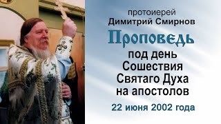 Проповедь под день Сошествия Святаго Духа на апостолов (2002.06.22). Протоиерей Димитрий Смирнов