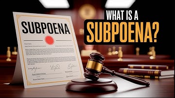 What is a Subpoena? | Legal, Governance, Politics and IR